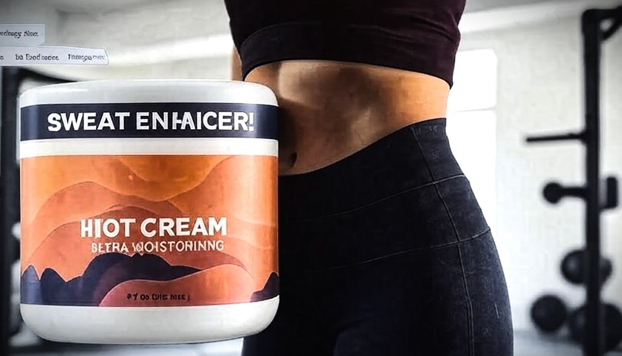 Hot Firming Lotion Sweat Enhancer – Skin Tightening Cream for Stomach Fat and Cellulite – Sweat Cream for Better Workout Results – Long Lasting Moisturizing Pre and Post Workout Massage Lotion